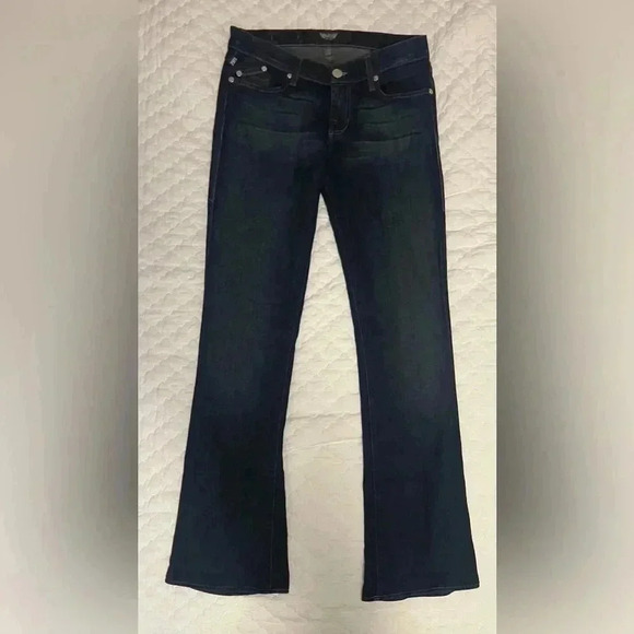Rock & Republic Jeans Womens Size 29 Kasandra Dark Wash Jeans 31 x 34 8.5 Rise - Picture 2 of 11
